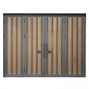 bộ cổng 4 cánh nan dọc hiện đại
